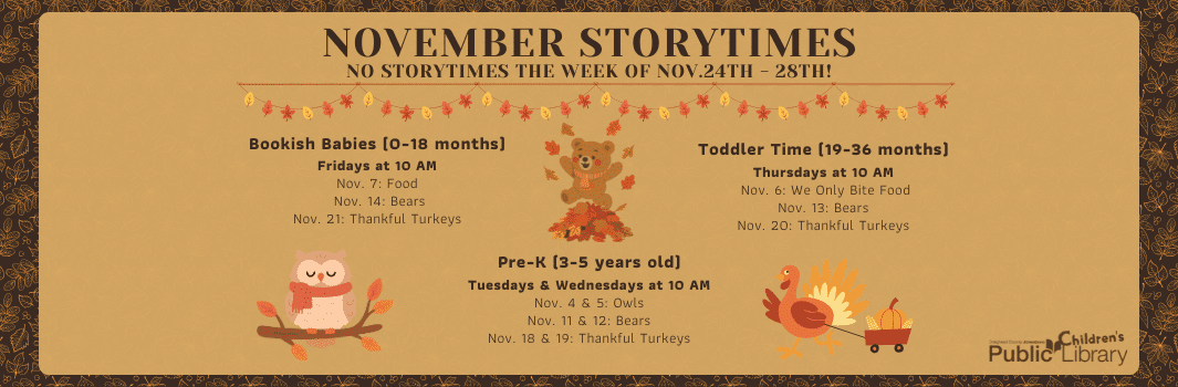 image for November Storytimes