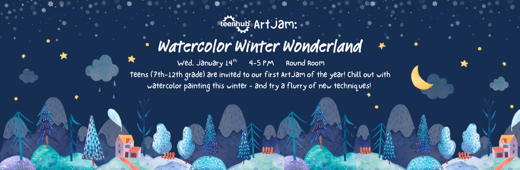 image for Teen ArtJam: Watercolor Winter Wonderland