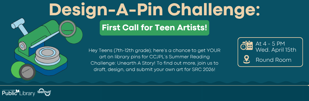 image for Design-A-Pin Challenge: First Call for Teen Artists!