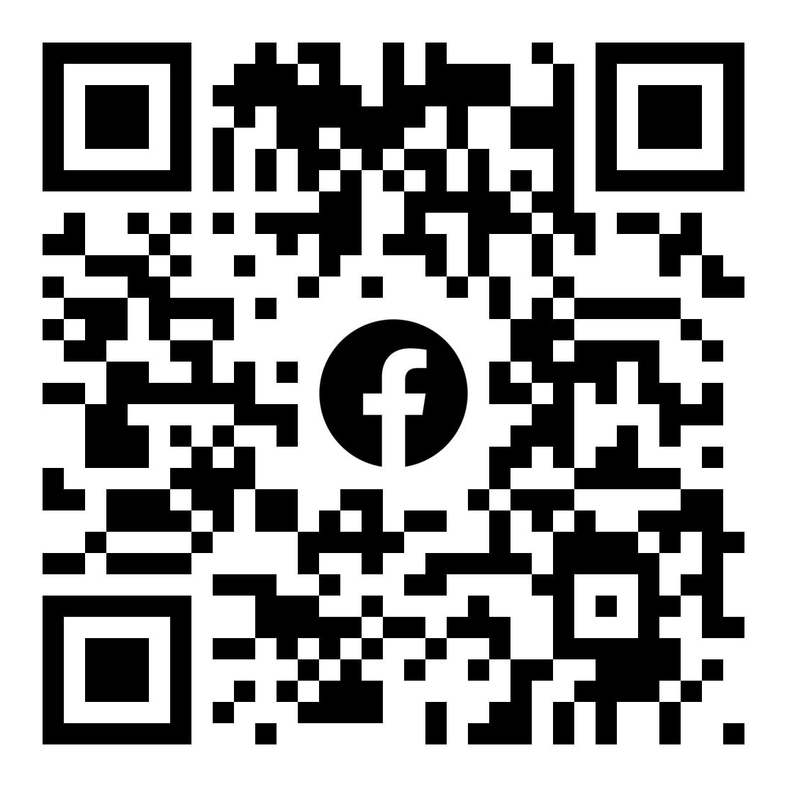 The QR code to join the murder & mayhem book club Facebook page