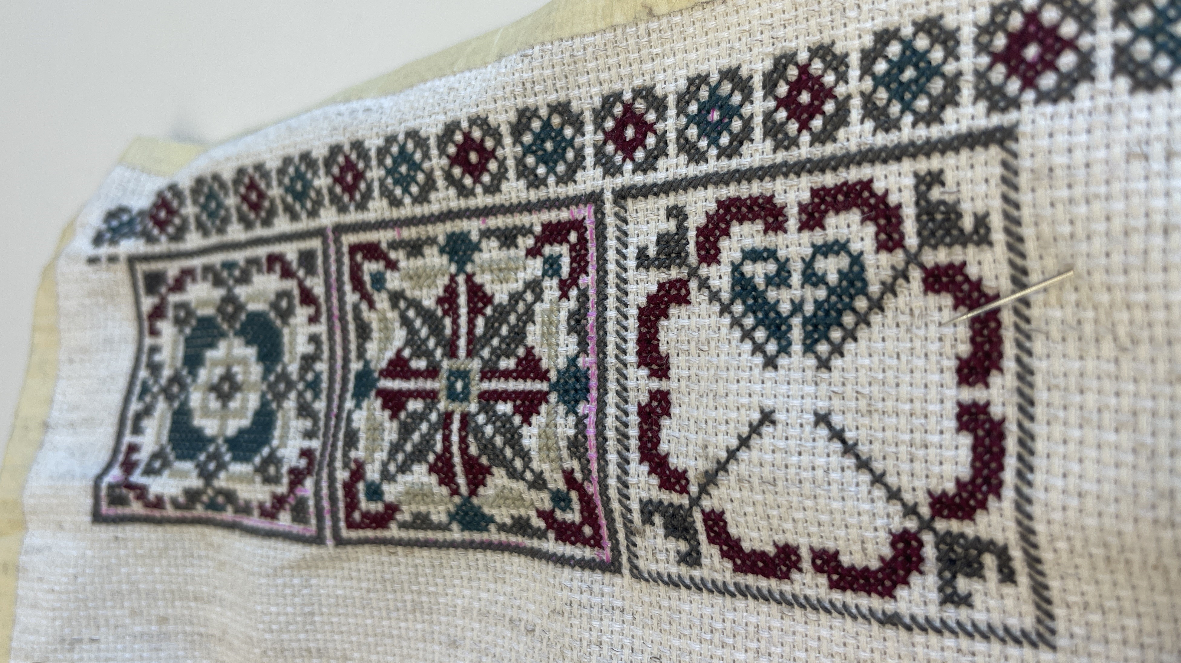 A photo of one of the Cross-Stitch Club's fabric patterns